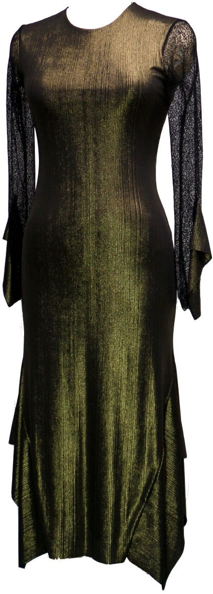Golden Asymmetric Dress Golden Asymmetric Dress