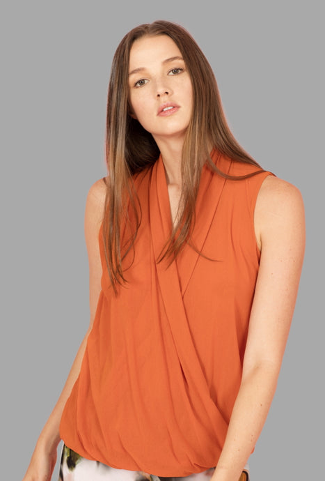 Sleeveless Surplus Top - Petit Pois by Viviana G