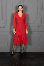 Load image into Gallery viewer, Ruche V Neck Dress