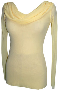 Round Draped Collar Top