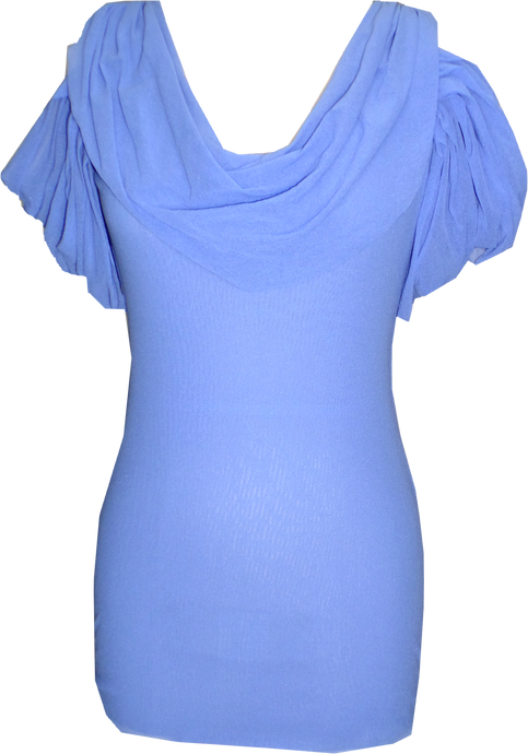 Cowl Neck & Sleeve Top - Petit Pois by Viviana G