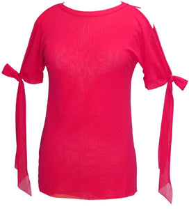 Semi Scoop Top With Open Shoulders