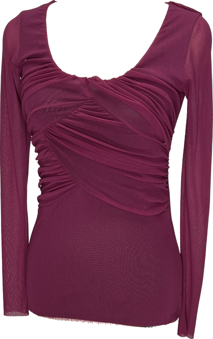 Scoop Draped Top - Petit Pois by Viviana G