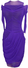 Load image into Gallery viewer, Draped Dress With Wrap Skirt