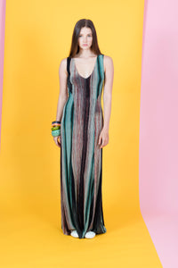 Uranus Long V Neck Dress