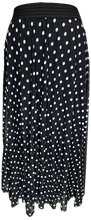 Load image into Gallery viewer, Mini Dots Black Circular Skirt