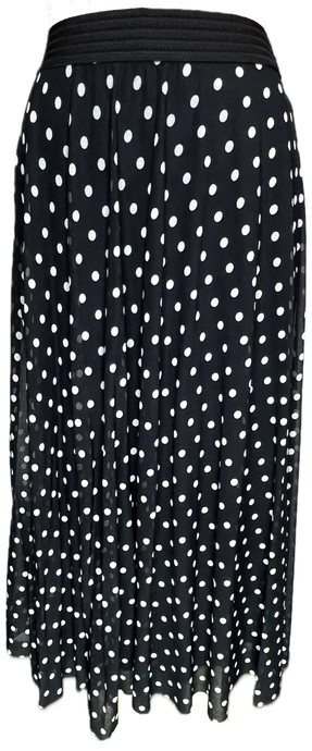 Mini Dots Black Circular Skirt - Petit Pois by Viviana G