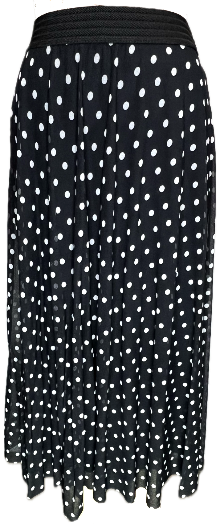 Mini Dots Black Circular Skirt