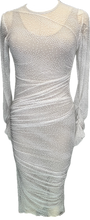 Load image into Gallery viewer, Floating Dots Gravel Ruched Dress