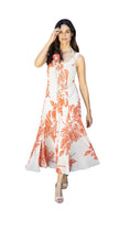 Load image into Gallery viewer, Orange Blosson Princess Dress