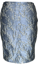 Load image into Gallery viewer, Silver Blue Short Skirt - Petit Pois by Viviana G