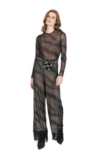Load image into Gallery viewer, Floating Dots Black Crew Neck Top