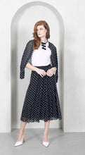 Load image into Gallery viewer, Mini Dots Black Circular Skirt