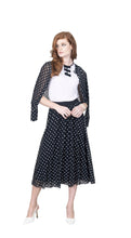 Load image into Gallery viewer, Mini Dots Black Circular Skirt