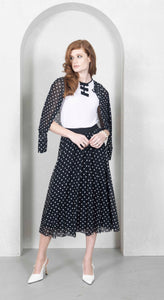 Mini Dots Black Circular Skirt