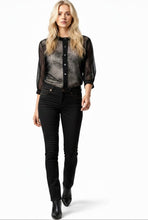 Load image into Gallery viewer, Floating Dots Black Cropped Cardigan