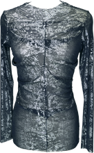Load image into Gallery viewer, Mardi Gras Pleated Crew Top - Petit Pois by Viviana G