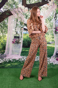 Brick Effect Classic Pants - Petit Pois by Viviana G