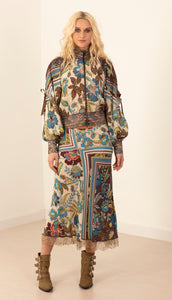Floral Composition Bomber Jacket