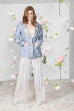 Load image into Gallery viewer, Silver Blue Blazer - Petit Pois by Viviana G