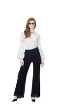 Load image into Gallery viewer, Mini Dots White V Neck Top