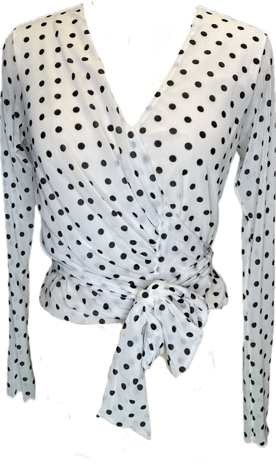 Mini Dots White Boho Style Top - Petit Pois by Viviana G