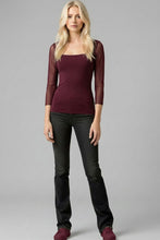 Load image into Gallery viewer, Raisin Solid Color Square Neck Top