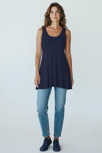 Load image into Gallery viewer, Navy Solid Color Swing Tank