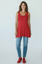 Load image into Gallery viewer, Rosso Red Solid Color Swing Tank - Petit Pois by Viviana G