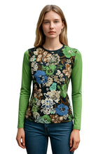 Load image into Gallery viewer, Blue Rose Crew Neck Tee