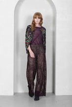 Load image into Gallery viewer, Especial Effect Plum Lined Pants - Petit Pois by Viviana G