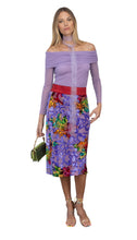 Load image into Gallery viewer, Dinasty Violet Lined Skirt