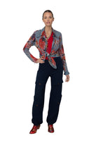 Load image into Gallery viewer, Vintage Rose Western Shirt - Petit Pois by Viviana G