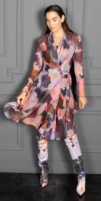 Marble Wrap Dress