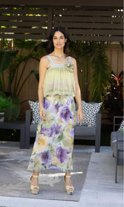 Pleated Ombre Bubble Top