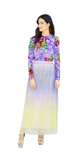 Load image into Gallery viewer, Dinasty Violet Crew Neck Top