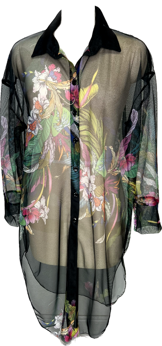 Colibri Tulle Shirt - Petit Pois by Viviana G