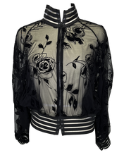Load image into Gallery viewer, Camelia Bomber Jacket - Petit Pois by Viviana G