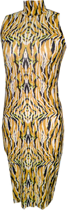 Costa Del Sol Gold High Neck Dress