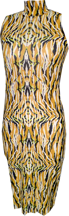 Costa Del Sol Gold High Neck Dress