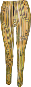 Costa Del Sol Gold Skinnie Pants - Petit Pois by Viviana G