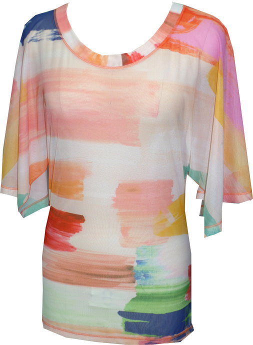 Color Splash Scoop Top - Petit Pois by Viviana G