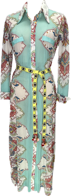 Carousel Long Shirt Dress - Petit Pois by Viviana G