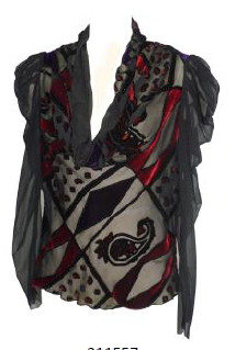 Picasso Cowl Blouse - Petit Pois by Viviana G