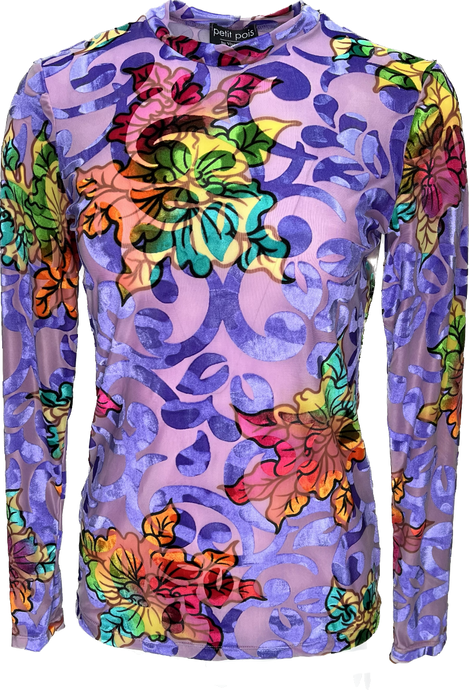 Dinasty Crew Neck Top - Petit Pois by Viviana G