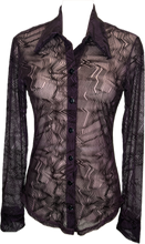 Load image into Gallery viewer, Especial Effect Plum Shirt - Petit Pois by Viviana G