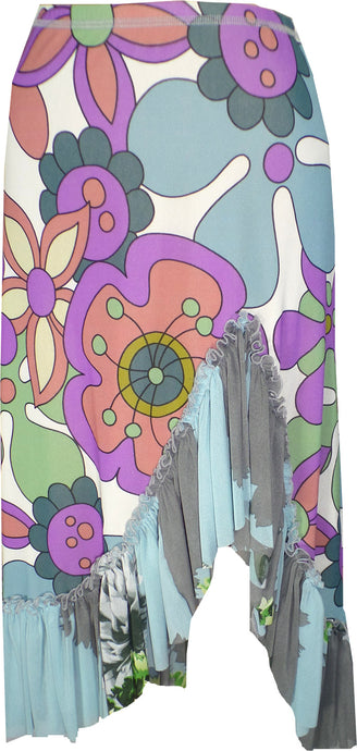 Fantasy Bouquet Ruffle Skirt - Petit Pois by Viviana G