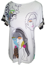 Load image into Gallery viewer, Faces Dolman Sleeve Top - Petit Pois by Viviana G