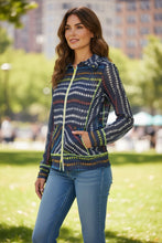 Load image into Gallery viewer, Fancy Stripes  Hoodie Jacket - Petit Pois by Viviana G
