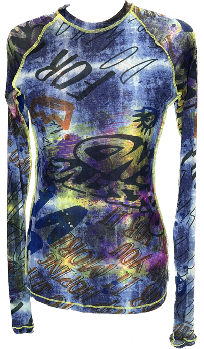 Graffiti Raglan Top - Petit Pois by Viviana G
